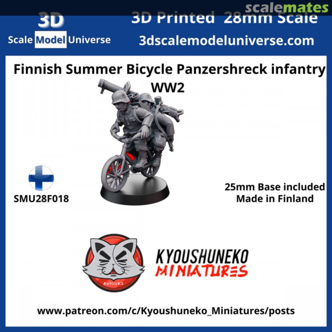 Boxart Finnish Summer Bicycle Panzershreck infantry WW2 SMU28F018 3D Scale Model Universe Boxart Finnish Summer Bicycle Panzershreck infantry WW2 SMU28F018 3D Scale Model Universe