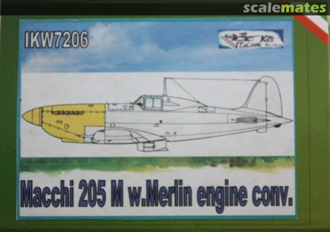 Boxart Macchi 205 M w. Merlin engine conversion IKW7206 Italian Kits Boxart Macchi 205 M w. Merlin engine conversion IKW7206 Italian Kits
