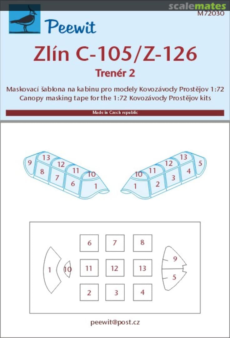 Boxart Zlin C-105 / Z-126 M72030 Peewit Boxart Zlin C-105 / Z-126 M72030 Peewit