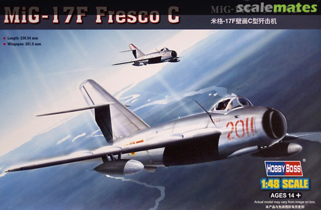 Boxart MiG-17F Fresco C 80334 HobbyBoss Boxart MiG-17F Fresco C 80334 HobbyBoss