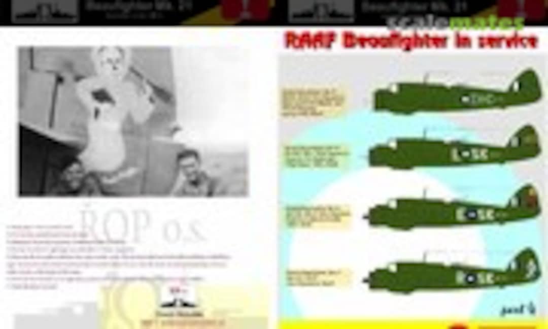 1:72 RAAF Beaufighter in service (ROP o.s. MNFD L72037) MNFD L72037