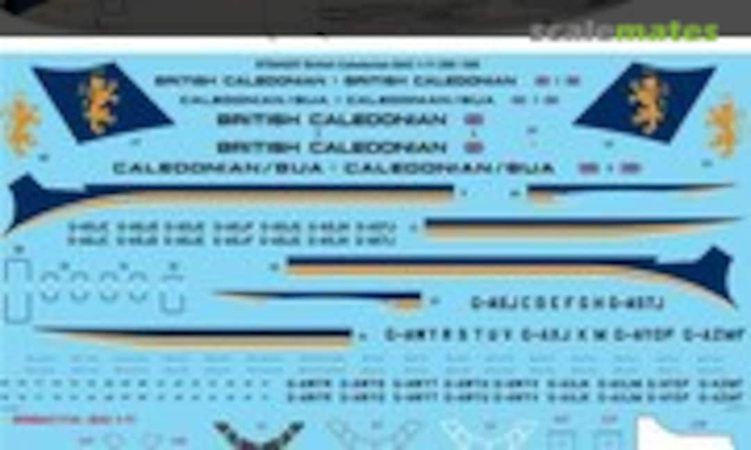 1:144 British Caledonian BAC 1-11-200 / 500 (26 Decals STS44257)