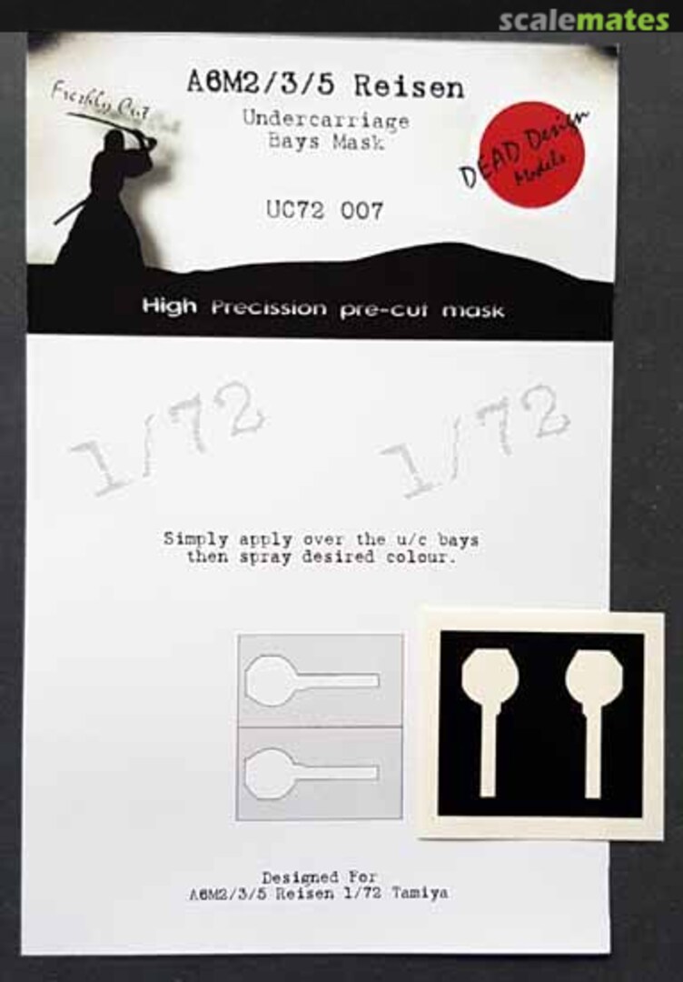 Boxart Mitsubishi A6M2/A6M3/A6M5 Zero Mask UC72007 DEAD Design Models Boxart Mitsubishi A6M2/A6M3/A6M5 Zero Mask UC72007 DEAD Design Models