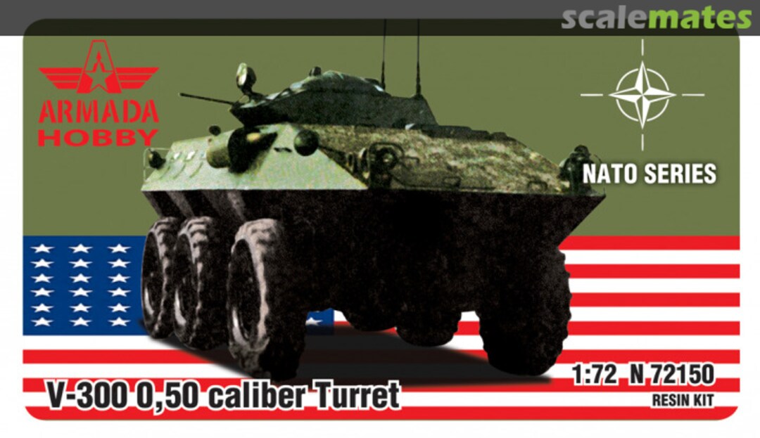 Boxart V-300 6x6 APC with '50 cal. Turret N72150 Armada Hobby Boxart V-300 6x6 APC with '50 cal. Turret N72150 Armada Hobby