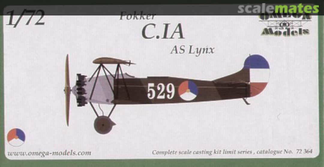 Boxart Fokker C.IA 72364 Omega Models Boxart Fokker C.IA 72364 Omega Models