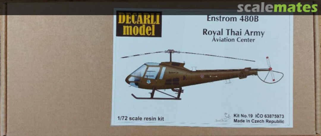 Boxart Enstrom 480B Royal Thai Army Aviation centre 19 Decarli Model Boxart Enstrom 480B Royal Thai Army Aviation centre 19 Decarli Model
