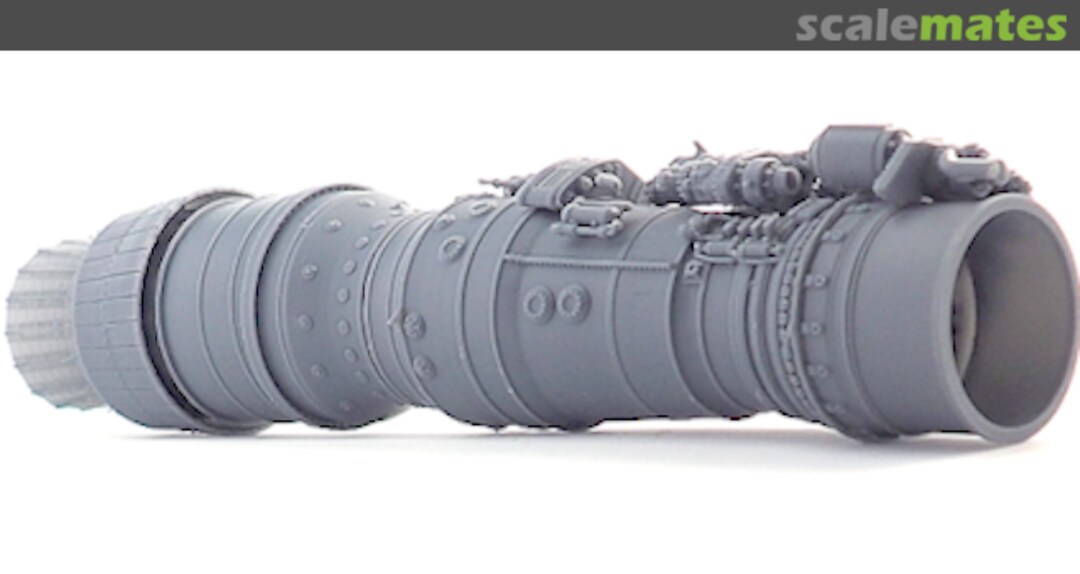 Boxart Sukhoi Su-27 engine Saturn AL31 installed inner nozzle 222 Tecnikit