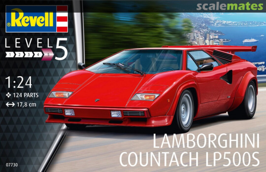 Boxart Lamborghini Countach LP500S 07730 Revell Boxart Lamborghini Countach LP500S 07730 Revell