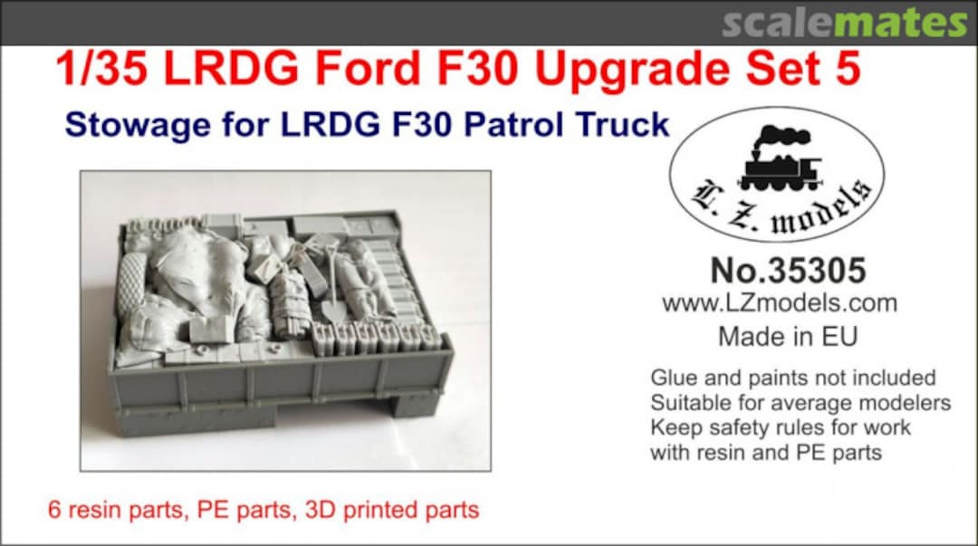 Boxart LRDG Ford F30 Upgrade set 5 35005 L.Z. Models Boxart LRDG Ford F30 Upgrade set 5 35005 L.Z. Models