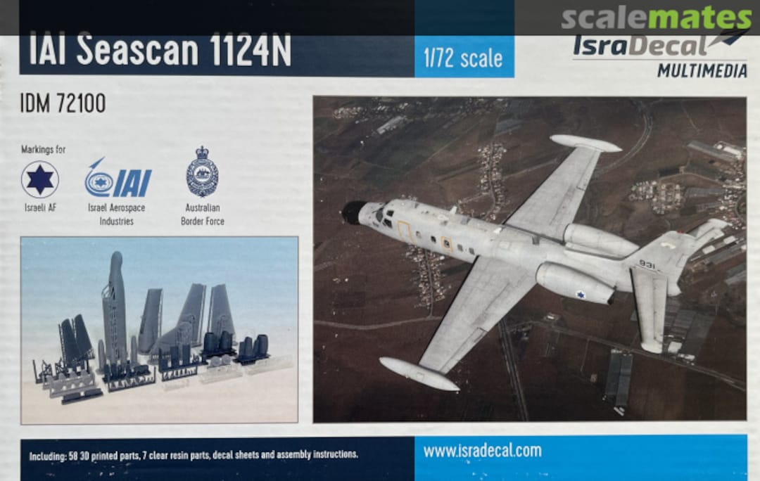 Boxart IAI Seascan 1124N IDM 72100 IsraDecal Studio Boxart IAI Seascan 1124N IDM 72100 IsraDecal Studio