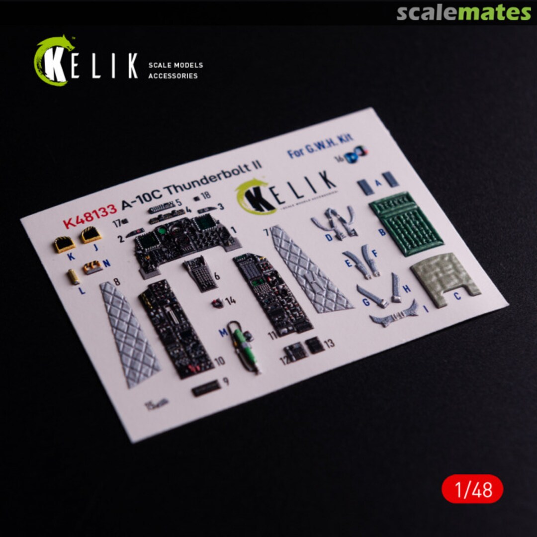 Boxart A-10C interior 3D decals K48133 Kelik Boxart A-10C interior 3D decals K48133 Kelik