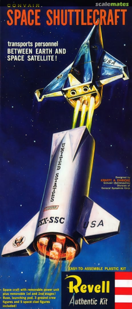 Boxart Convair Space Shuttlecraft H1828 Revell Boxart Convair Space Shuttlecraft H1828 Revell