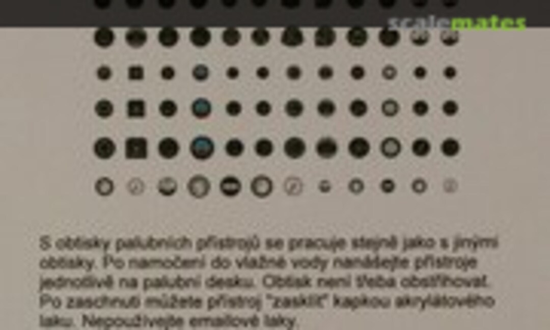No Palubní přístroje 1,2 - 2,2 mm (APC Decals 90002) 90002