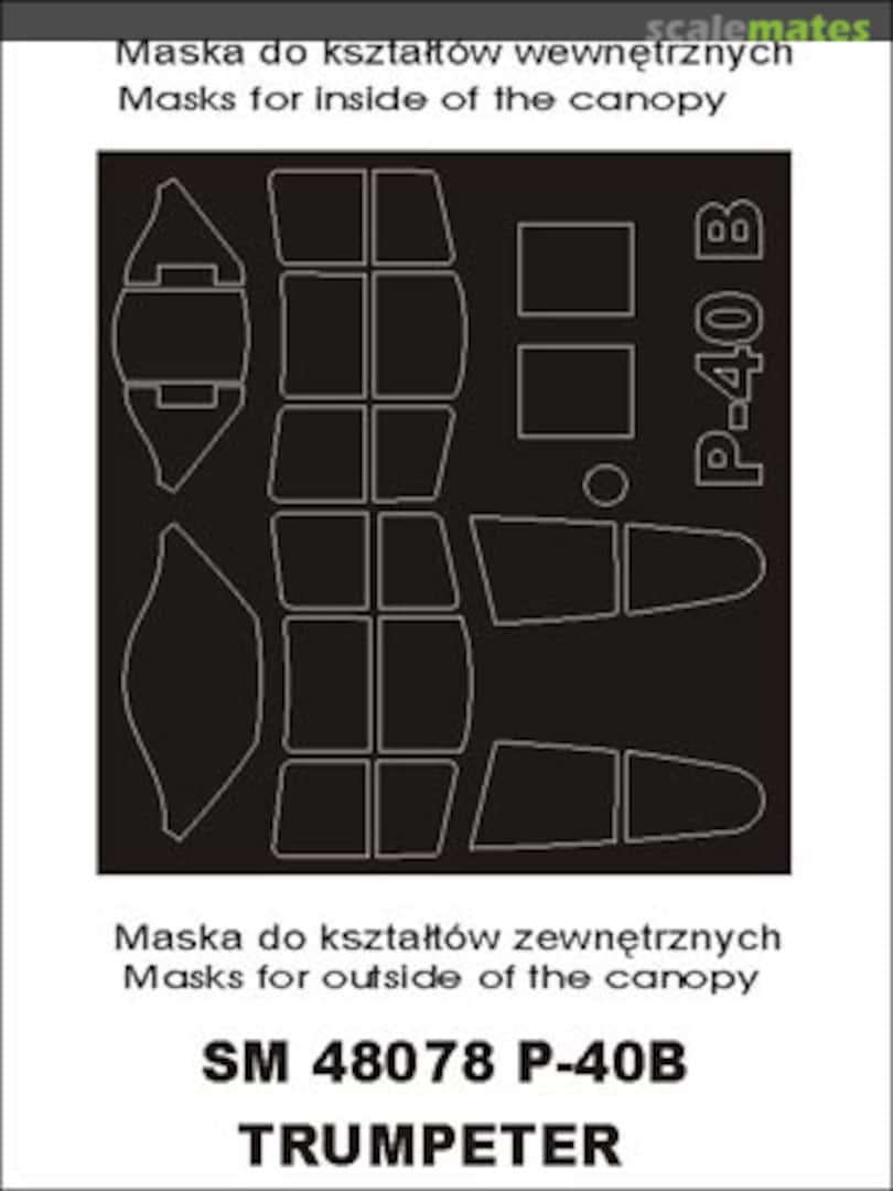 Boxart Curtiss P-40B Tomahawk "USAAF" SM48078 Montex