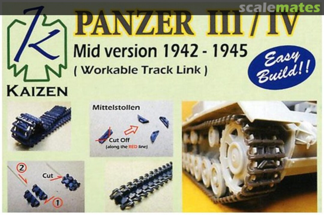 Boxart Panzer III/IV Mid. version 1942-1945 (Workable Track Link) 30957 Kaizen