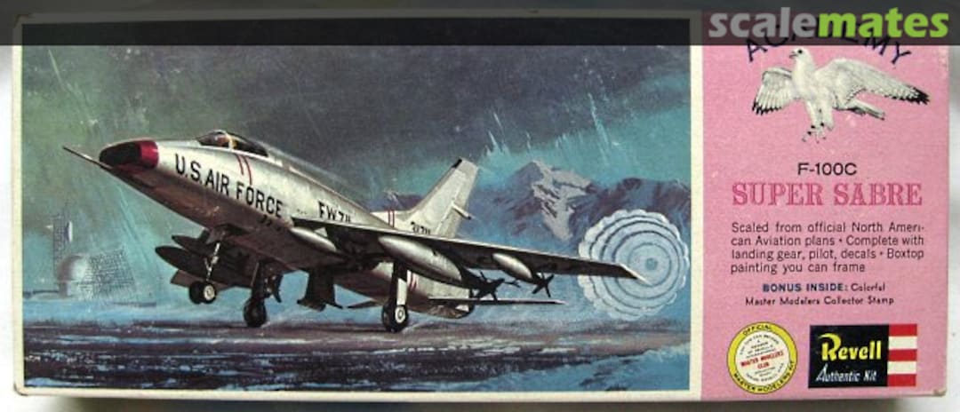 Boxart F-100C Super Sabre H-127 Revell Boxart F-100C Super Sabre H-127 Revell