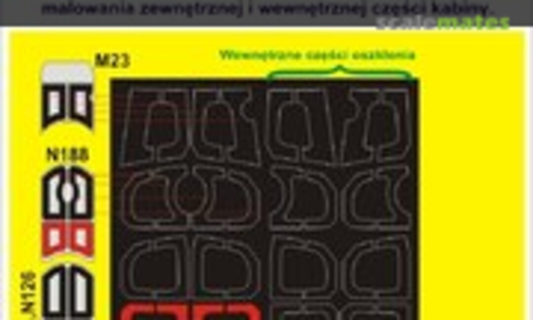 1:32 Heinkel He219 A-7 UHU (A-5/A-2 late) canopy and wheel masks (Pmask PK32014) PK32014