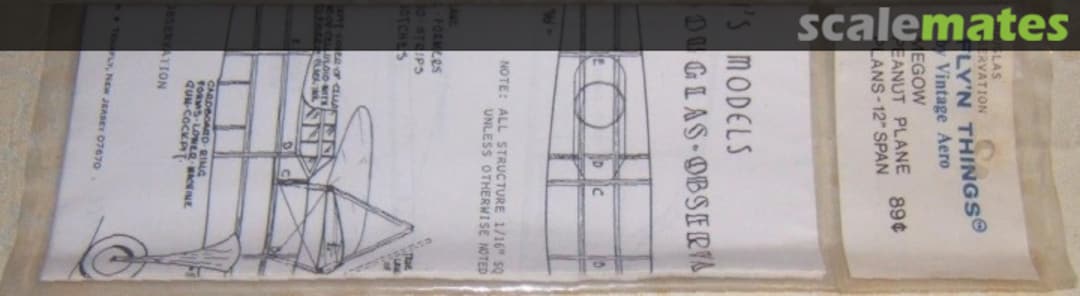 Boxart Douglas Observation  Vintage Aero Models