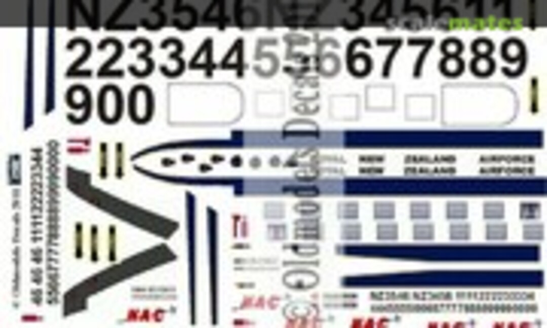 1:48 Warbird - RNZAF DC3 (Oldmodels Decals OMD0038) OMD0038