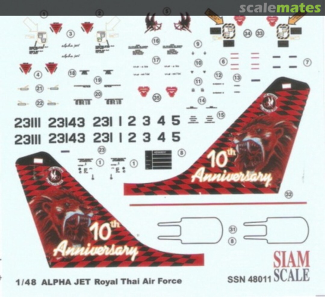 Boxart Alpha Jet 48011 Siam Scale Boxart Alpha Jet 48011 Siam Scale