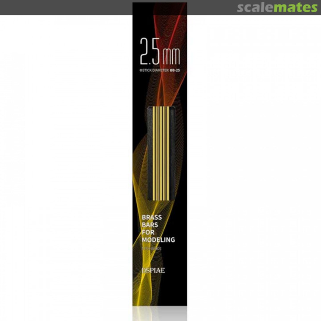 Boxart 2.5mm Brass bar for modeling BB-25 DSPIAE