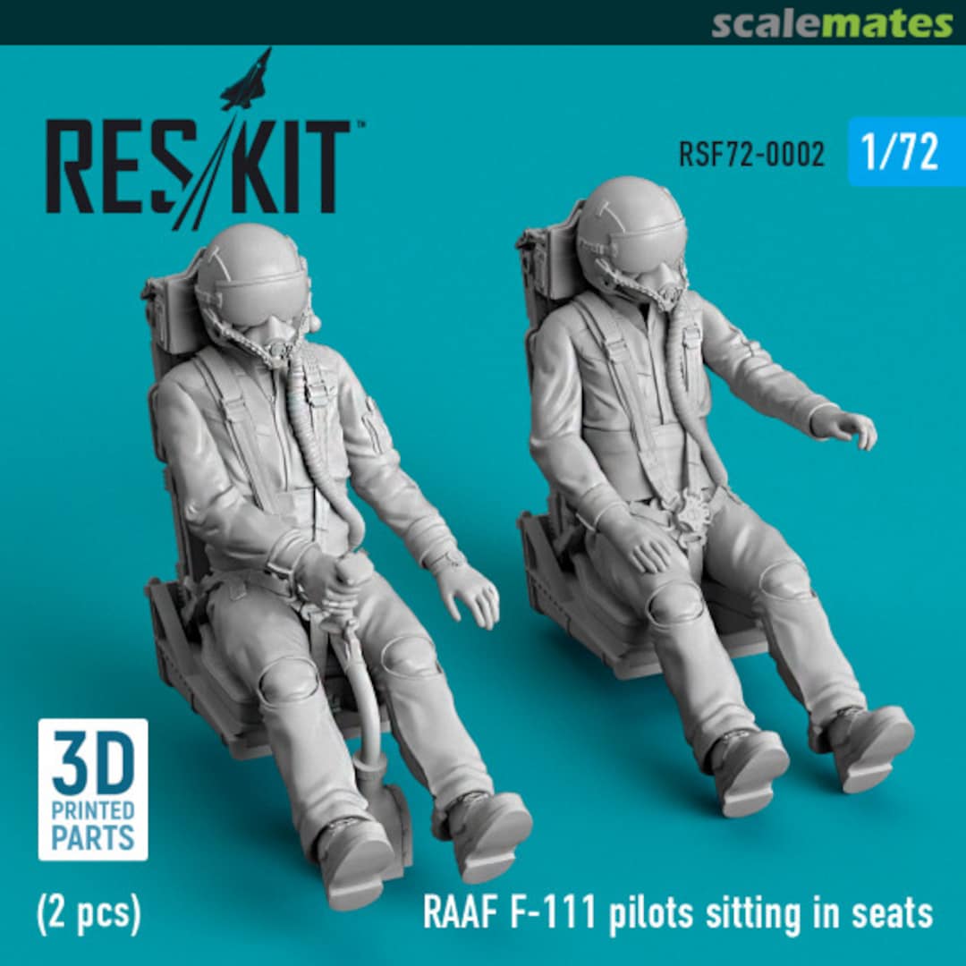 Boxart RAAF F-111 pilots sitting in seats RSF72-0002 ResKit Boxart RAAF F-111 pilots sitting in seats RSF72-0002 ResKit