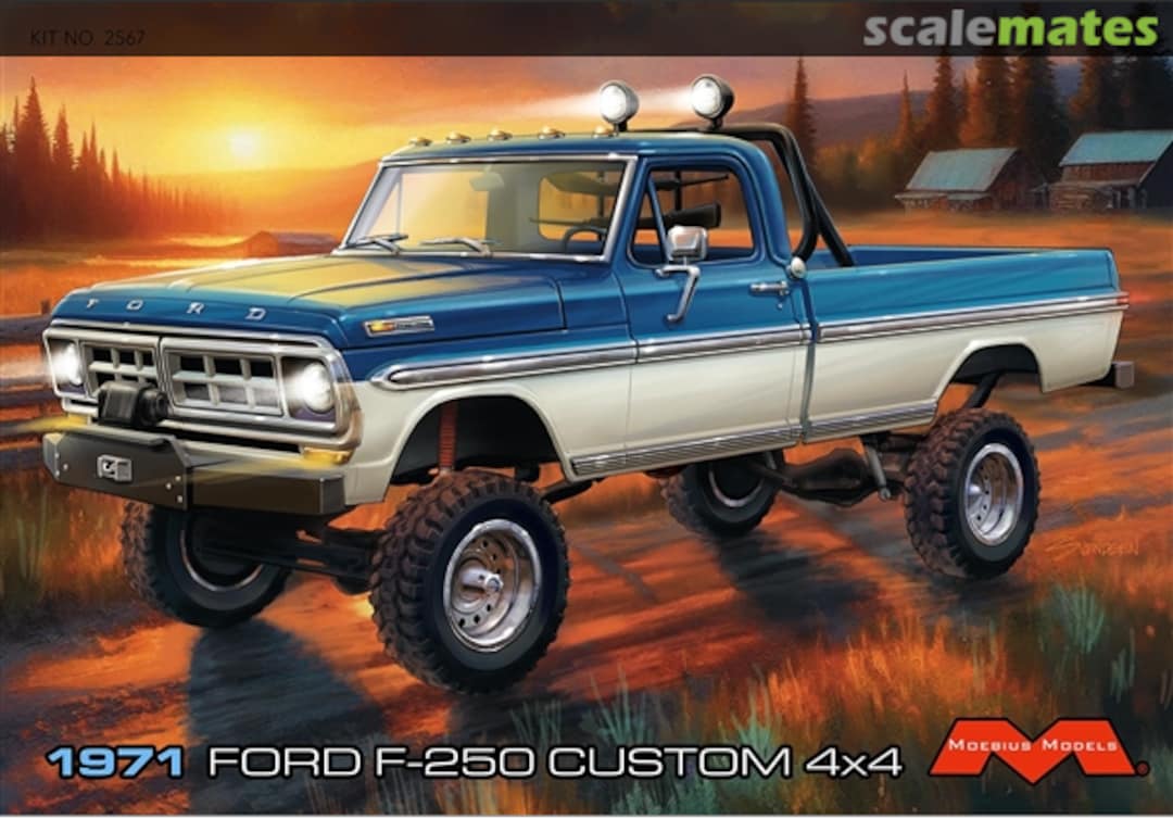 Boxart 1971 Ford F250 Custom 4x4 2567 Moebius Models Boxart 1971 Ford F250 Custom 4x4 2567 Moebius Models