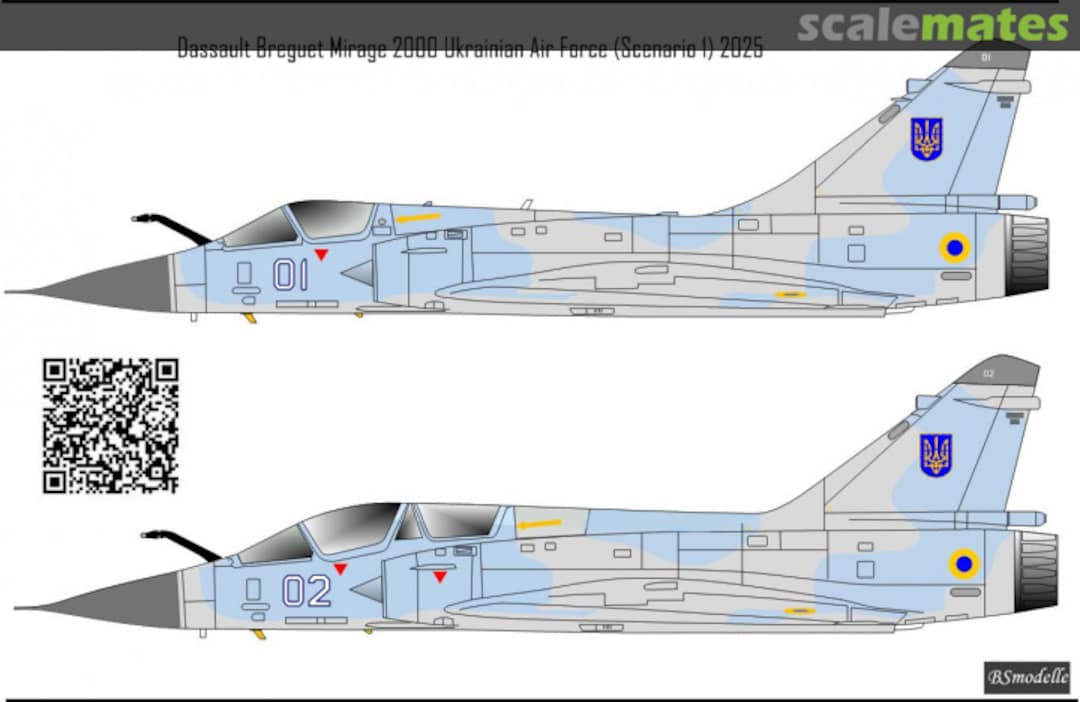 Boxart Dassault Mirage 2000 Ukrainian AF 720577 BSmodelle Boxart Dassault Mirage 2000 Ukrainian AF 720577 BSmodelle