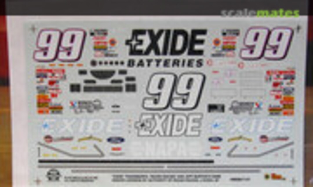 1:24 #99 Exide Thunderbird (Powerslide Decals PS-1263) PS-1263