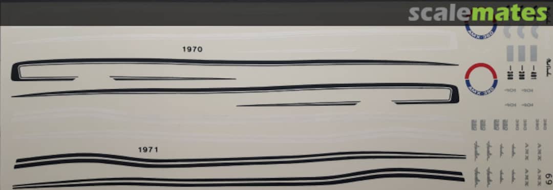 Boxart 1970 Javelin 390 Special Edition 69 Fred Cady Decals Boxart 1970 Javelin 390 Special Edition 69 Fred Cady Decals