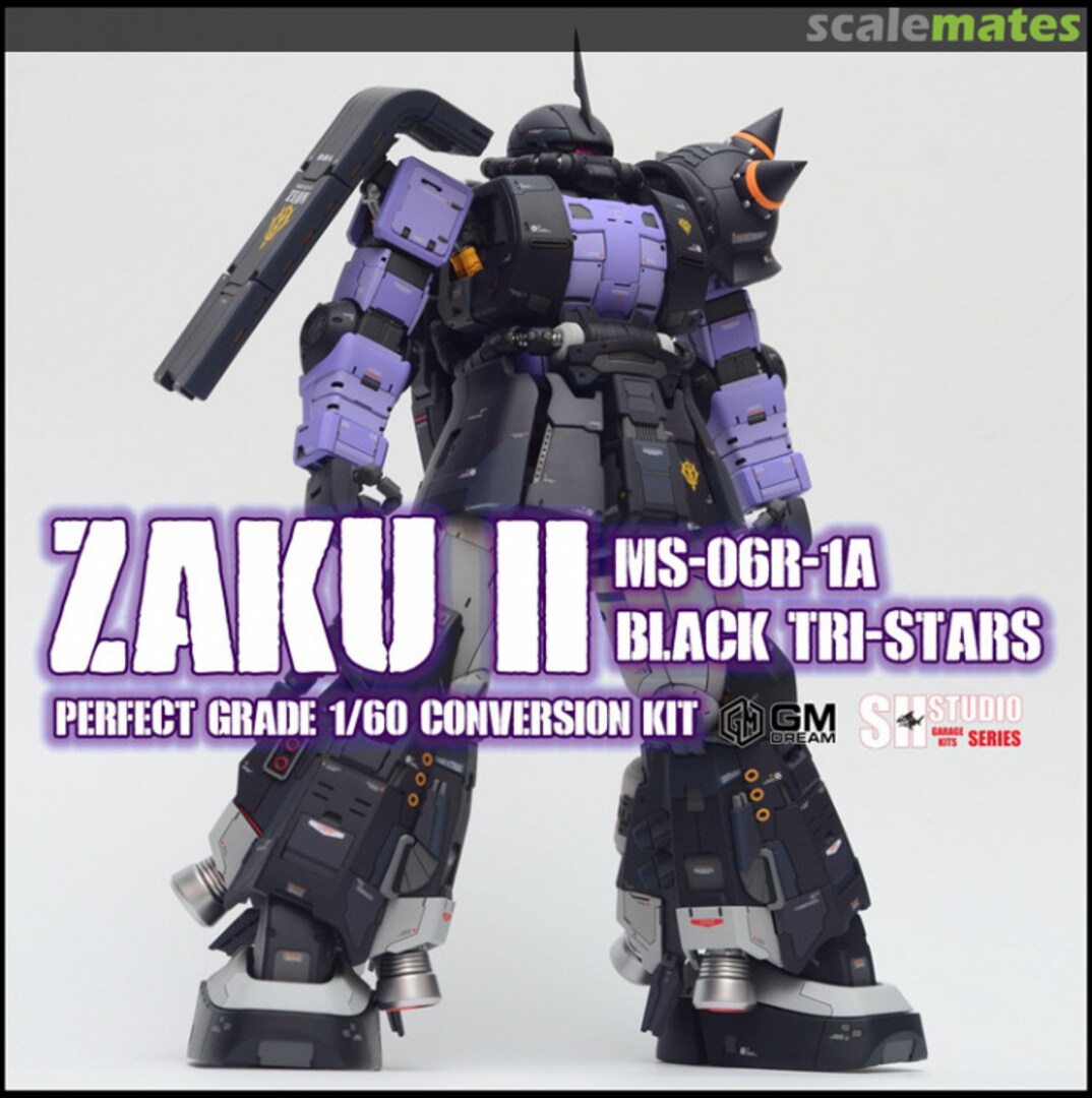Boxart MS-06R-1A Zaku II Black Tri-Stars SH-002 SH Studio Boxart MS-06R-1A Zaku II Black Tri-Stars SH-002 SH Studio