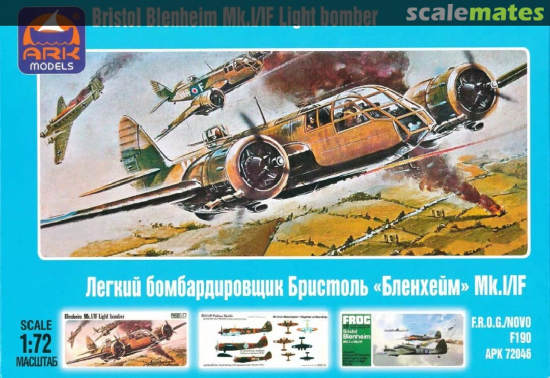 Boxart Bristol Blenheim Mk.I/IF Light bomber APK 72046 Ark Models Boxart Bristol Blenheim Mk.I/IF Light bomber APK 72046 Ark Models