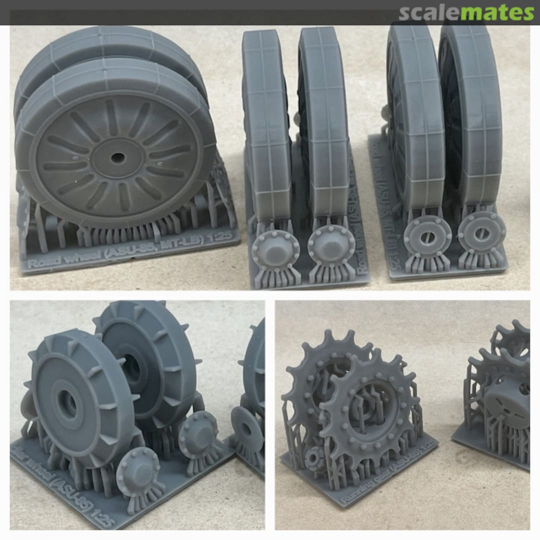 Contents Wheels set ASU-85 - 16 pieces 25170104 EMP3d Contents Wheels set ASU-85 - 16 pieces 25170104 EMP3d