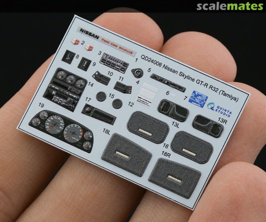 Contents Nissan Skyline GT-R R32 interior 3D decals QD24006 Quinta Studio Contents Nissan Skyline GT-R R32 interior 3D decals QD24006 Quinta Studio