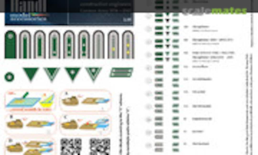 1:35 Insignia ranks of combat & construction engineers #1 (Handl 052035) 052035