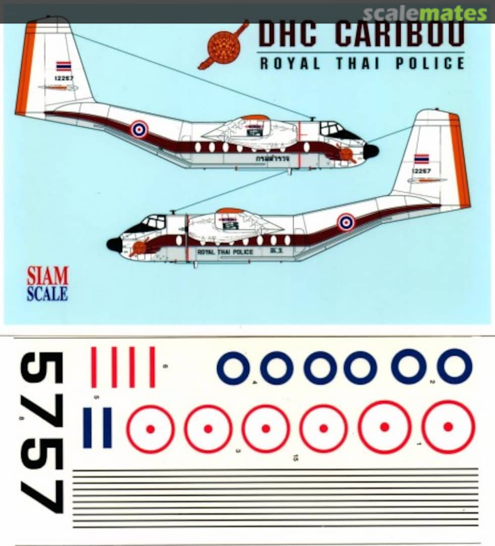 Boxart DHC Caribou 72021 Siam Scale Boxart DHC Caribou 72021 Siam Scale