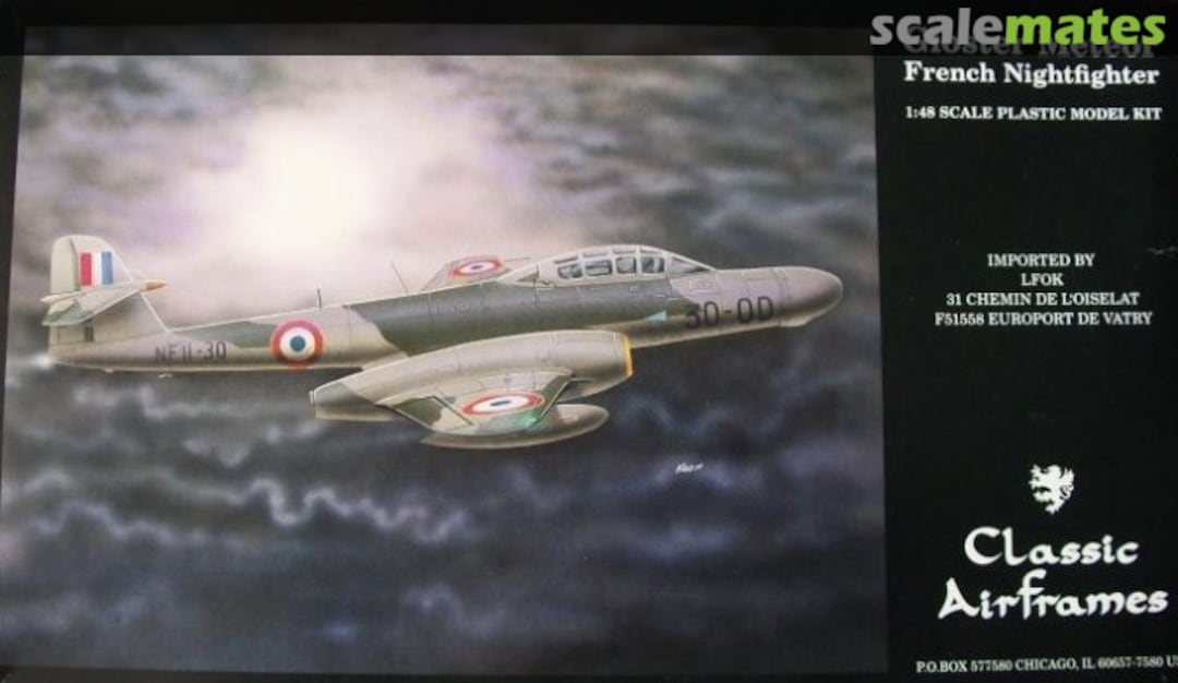 Boxart Gloster Meteor French Nightfighter N° 480F Classic Airframes Boxart Gloster Meteor French Nightfighter N° 480F Classic Airframes