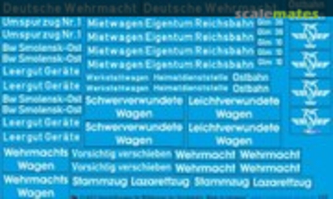 1:35 markings for german military trains (Peddinghaus-Decals 35 4070) 35 4070