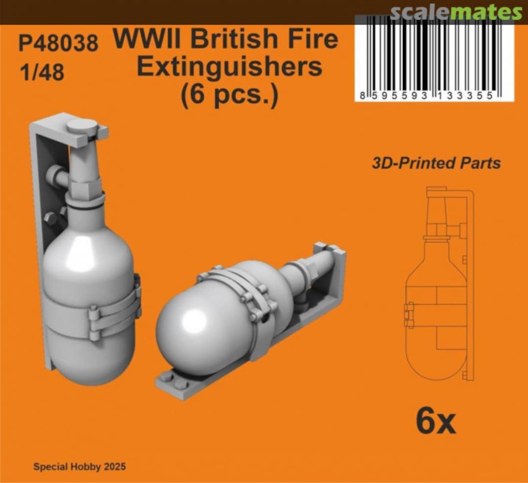 Boxart WWII British Fire Extinguishers P48038 CMK Boxart WWII British Fire Extinguishers P48038 CMK