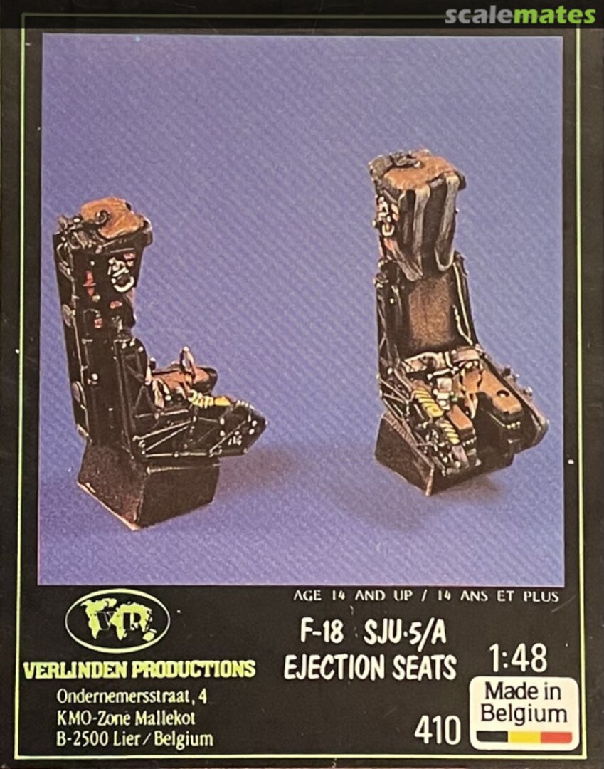 Boxart F-18 SJU-5/A Ejection Seats 410 Verlinden Productions Boxart F-18 SJU-5/A Ejection Seats 410 Verlinden Productions