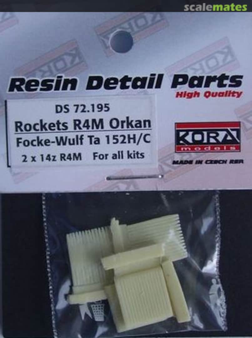 Boxart Rockets R4M Orkan for Messerschmitt Ta-152H/C DS 72.195 Kora Models Boxart Rockets R4M Orkan for Messerschmitt Ta-152H/C DS 72.195 Kora Models