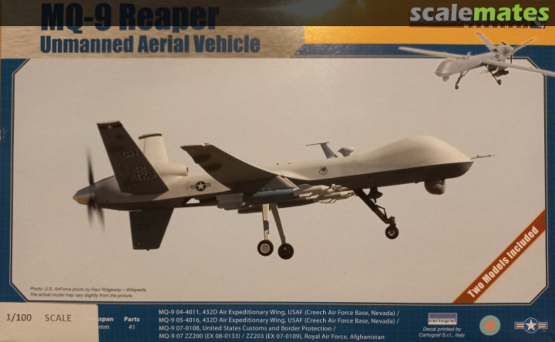 Boxart MQ-9 Reaper 91001 Skunkmodels Boxart MQ-9 Reaper 91001 Skunkmodels