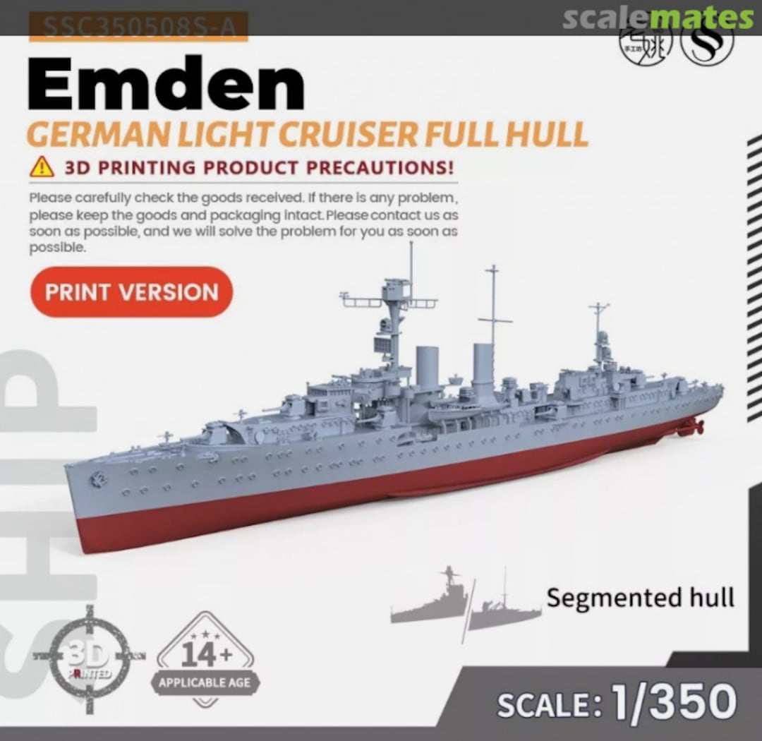 Boxart Emden SSC350508S-A SSMODEL Boxart Emden SSC350508S-A SSMODEL