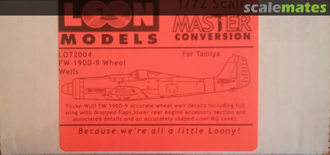 Boxart Fw190D-9 Wheel Wells LO72004 Loon Models Boxart Fw190D-9 Wheel Wells LO72004 Loon Models