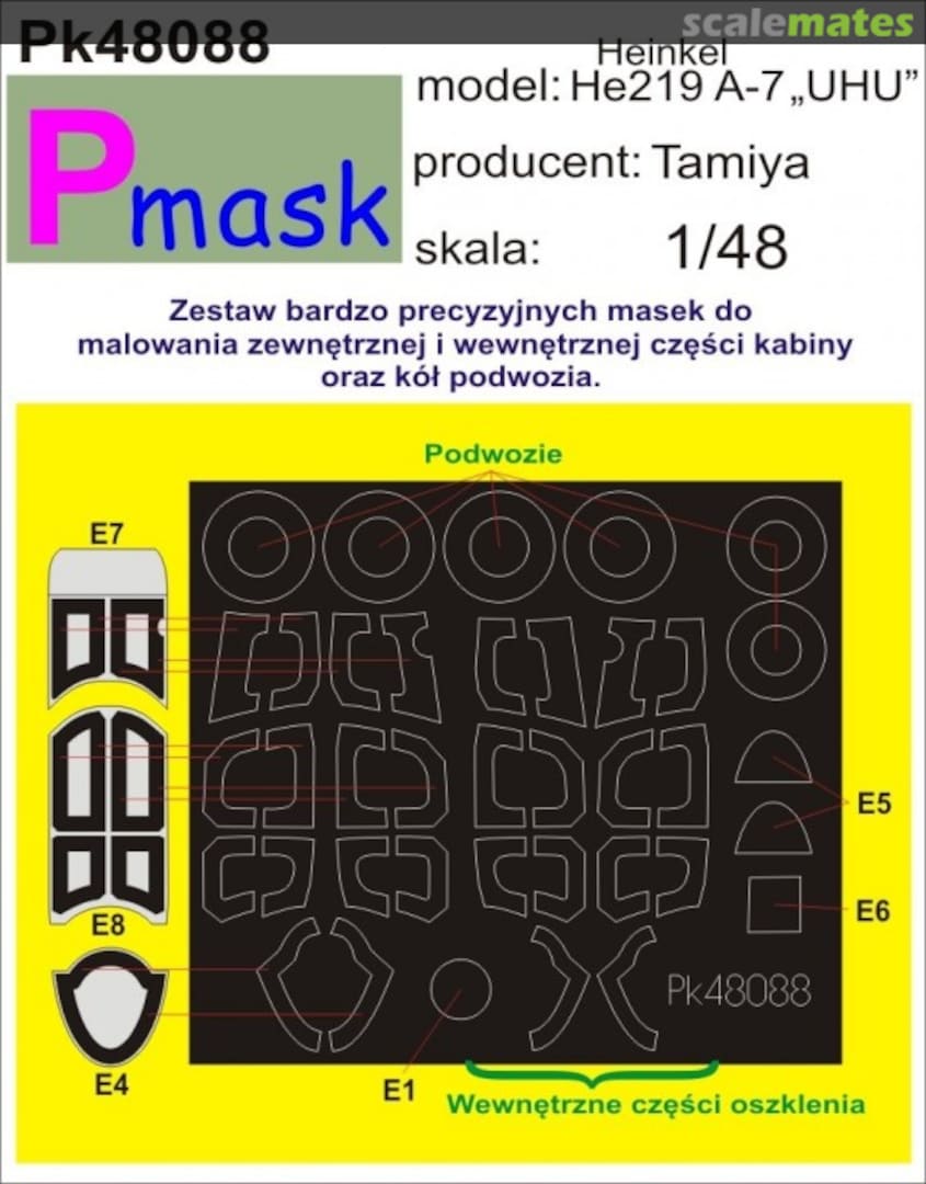Boxart Heinkel He219 A-7 "UHU" PK48088 Pmask Boxart Heinkel He219 A-7 "UHU" PK48088 Pmask