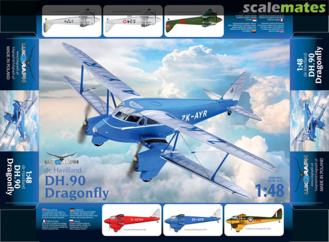 Boxart de Havilland DH.90 Dragonfly 48-010 Lukgraph
