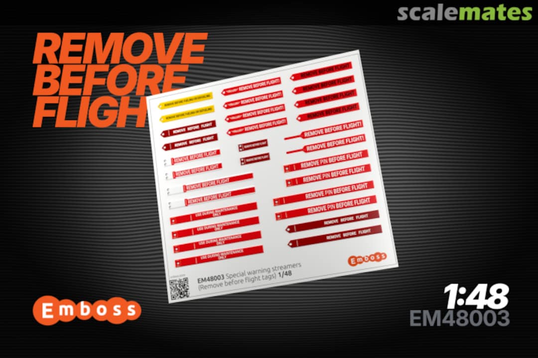 Boxart Two-sided Special warning streamers Em48003 Embase