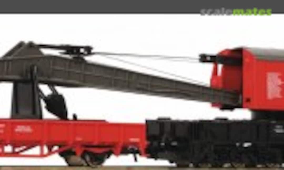 Crane wagon and barrier wagon (OBB) (Roco 56239)