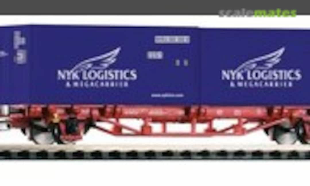 Flatcar w/2x 20' container NYK Logistics DB (Piko 57772)