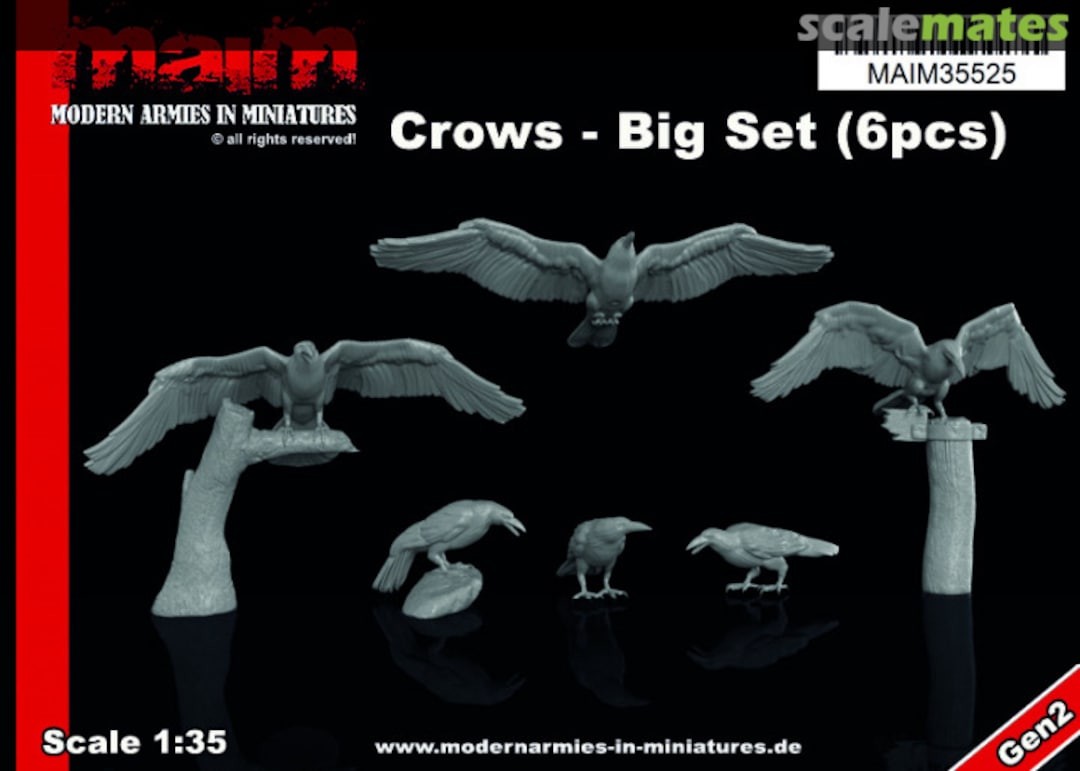 Boxart Crows - Big Set (6pcs) MAIM35525 MAiM